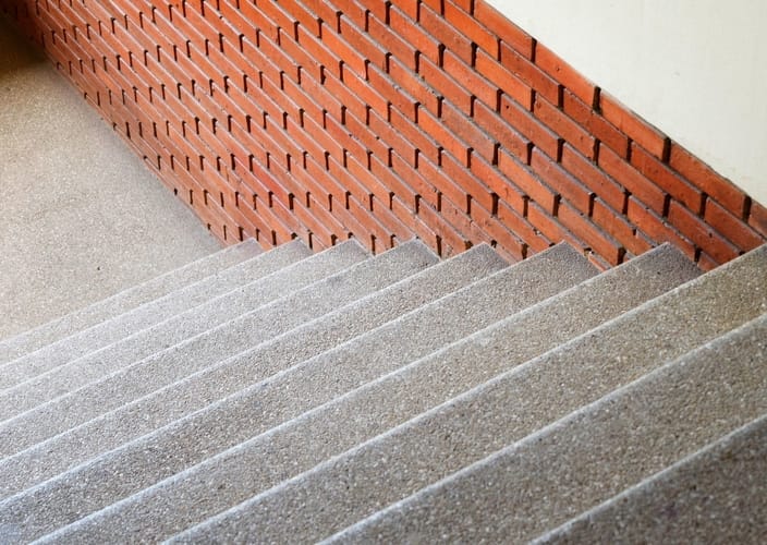 stairs made of exposed aggregate concrete | Mackay Concreters